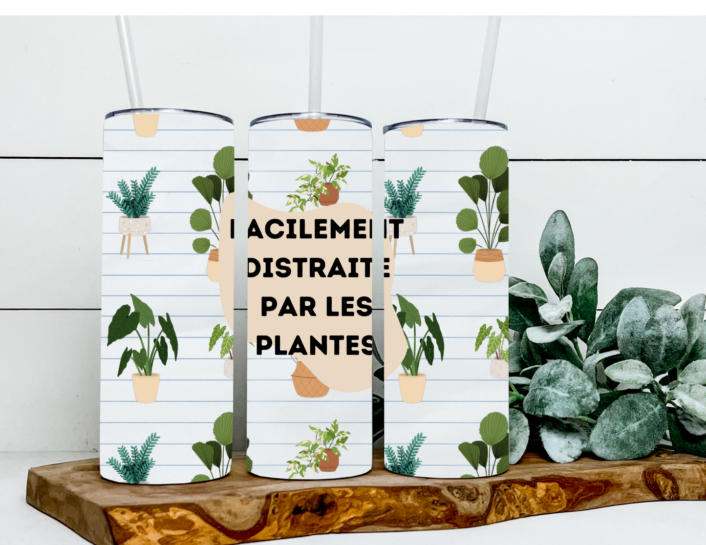 Thermos isotherme ``Facilement distraite par les plante ``